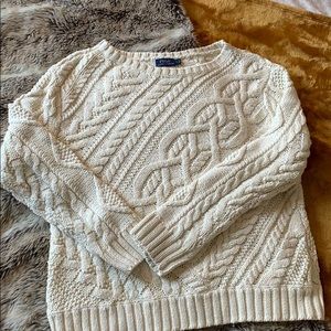 Cable Knit Cream Sweater